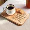 A Sip Of Love, A Bite Of Joy - Family Personalized Custom Engraved Wooden Tea & Snack Board - Mother's Day, Gift For Mom, Grandma