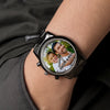 Custom Photo Time Moves, Memories Remain - Family Personalized Custom Men's Watch - Father's Day, Gift For Dad, Grandpa