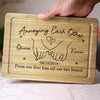 Made With Love, Served With Laughter - Couple Personalized Custom Engraved Wooden Cutting Board - Gift For Husband Wife, Anniversary