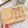 Sweet Moments, Sweeter Treats - Family Personalized Custom Engraved Wooden Tea & Snack Board - Mother's Day, Gift For Mom, Grandma