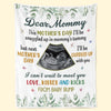 Custom Photo Can't Wait To Meet You, Mommy - Family Personalized Custom Blanket - Mother's Day, Baby Shower Gift, Gift For First Mom