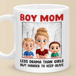Custom Name Funny Boy Mom Gifts - Personalized Mugs