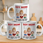 Custom Name Funny Boy Mom Gifts - Personalized Mugs