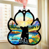 Love Never Fades - Memorial Personalized Window Hanging Suncatcher Ornament - Sympathy Gift For Pet Owners, Pet Lovers