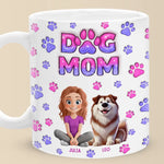 Custom Name Dog Mom Gifts for Women - Personalized Mugs