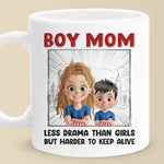 Custom Name Funny Boy Mom Gifts - Personalized Mugs