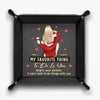 Nothing Better Than Time With You - Couple Personalized Custom Leather Valet Tray - Gift For Husband Wife, Anniversary