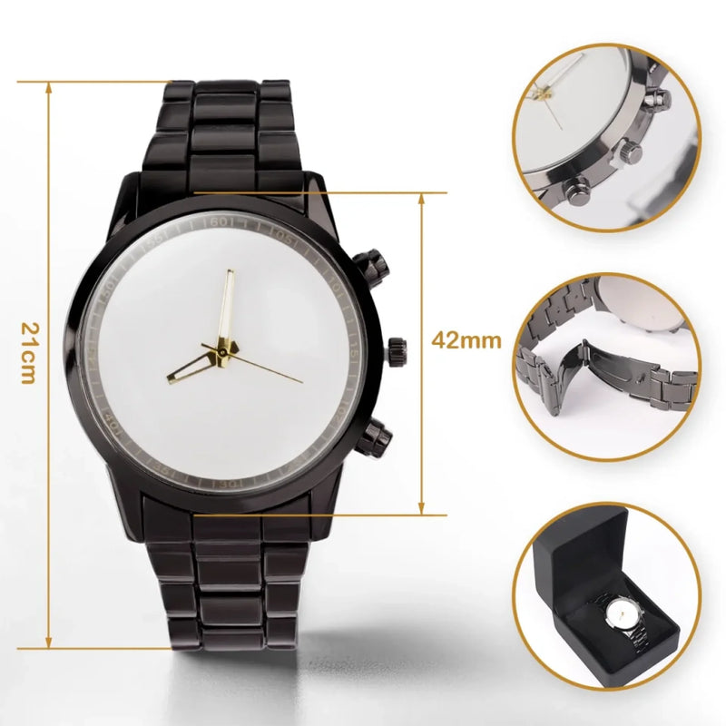 Best Dad, Best Memories - Family Personalized Custom Men's Watch - Father's Day, Gift For Dad, Grandpa