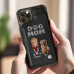 Custom Name Dog Mom Gifts for Women - Personalized Wallet Phone Case
