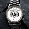 Best Dad, Best Memories - Family Personalized Custom Men's Watch - Father's Day, Gift For Dad, Grandpa