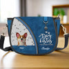 Love, Licks, And Wagging Tails - Dog Personalized Custom Leather Saddle Bag - Gift For Pet Owners, Pet Lovers