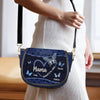 Always Loved, Always Mom - Family Personalized Custom Leather Saddle Bag - Mother's Day, Gift For Mom, Grandma