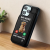 Love At First Paw Print - Dog & Cat Personalized Custom Leather Flip Wallet Phone Case - Gift For Pet Owners, Pet Lovers