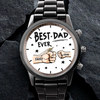 Greatest Dad, Unmatched Love - Family Personalized Custom Men's Watch - Father's Day, Gift For Dad, Grandpa