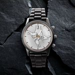 Custom Name Family Handprint Gifts for Dad - Personalized Men's Watch