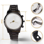 Custom Name Family Handprint Gifts for Dad - Personalized Men's Watch