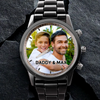 Custom Photo Time Moves, Memories Remain - Family Personalized Custom Men's Watch - Father's Day, Gift For Dad, Grandpa