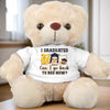 Done With Classes, Back To Bed - Family Personalized Custom Teddy Bear Plush - Graduation Gift For Family Members, Siblings, Brothers, Sisters