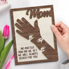 From Little Hands To Big Hearts - Family Personalized Custom 2-Layered Wooden Plaque With Stand - Mother's Day Gift For Mom, Grandma