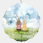 Custom Pet Memorial Gifts for Dog Lovers - Personalized Wind Spinner