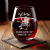 Raising Tiny Humans, One Sip At A Time - Family Personalized Custom Wine Glass - Mother's Day, Gift For Mom, Grandma