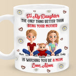Custom Name Mother Daughter Gifts for New Moms - Personalized Mugs