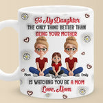 Custom Name Mother Daughter Gifts for New Moms - Personalized Mugs