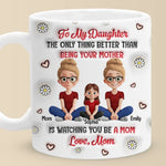 Custom Name Mother Daughter Gifts for New Moms - Personalized Mugs