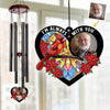 Custom Photo I'm Always With You - Memorial Personalized Custom Wind Chime Suncatcher - Sympathy Gift For Family Members