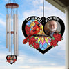 Custom Photo I'm Always With You - Memorial Personalized Custom Wind Chime Suncatcher - Sympathy Gift For Family Members