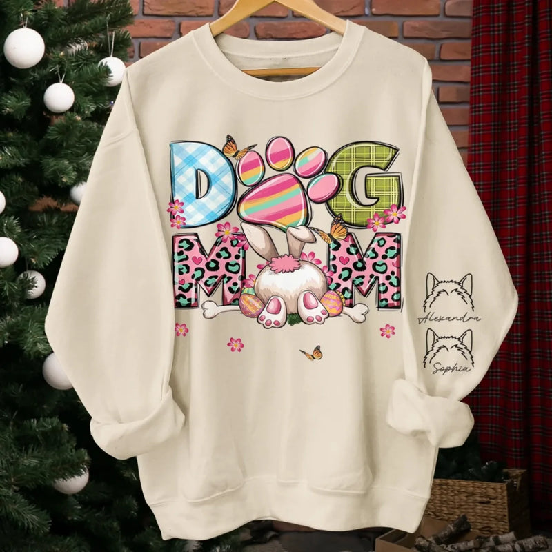 Custom Name Dog Mom Gifts for Pet Lovers - Personalized Sweater