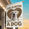 Dogs Make The Best Companions - Dog Personalized Custom Flag - Gift For Pet Owners, Pet Lovers