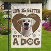 Dogs Make The Best Companions - Dog Personalized Custom Flag - Gift For Pet Owners, Pet Lovers