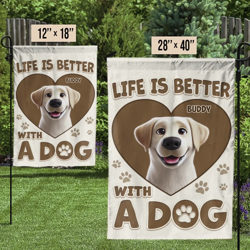 Dogs Make The Best Companions - Dog Personalized Custom Flag - Gift For Pet Owners, Pet Lovers