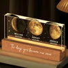 The Days Your Heart Grew Bigger - Family  Personalized Custom Acrylic Block 3D LED Night Light - Mother's Day, Gift For Mom