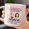 My Greatest Treasure Is You - Family Personalized Custom Marble Mug - Mother's Day, Gift For Mom, Grandma
