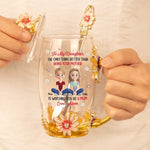 Custom Name Mother Daughter Gifts - Personalized Flower Tea Cup
