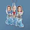 Like A Butterfly, Mom’s Love Lifts Us Up - Family Personalized Custom Car Ornament - Acrylic Custom Shaped - Mother's Day, Gift For Mom, Grandma