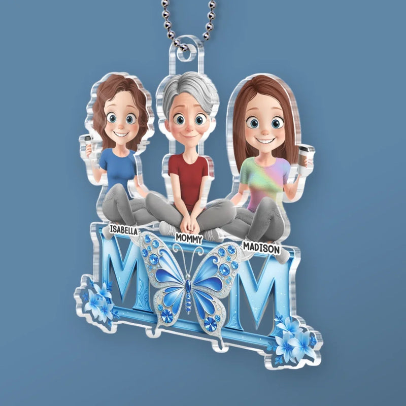 Custom Name Mom Gifts for Mothers - Personalized Car Ornament