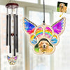 Custom Photo Forever Part Of My Heart - Memorial Personalized Custom Wind Chime Suncatcher - Sympathy Gift For Pet Owners, Pet Lovers