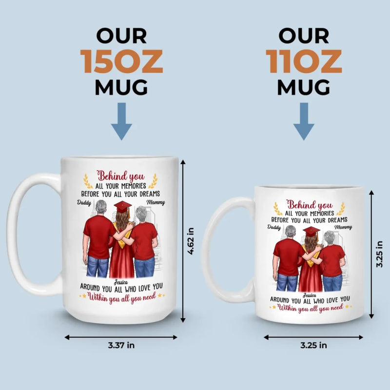 So Proud, So Blessed - Family Personalized Custom Mug - Graduation Gift For Daughter