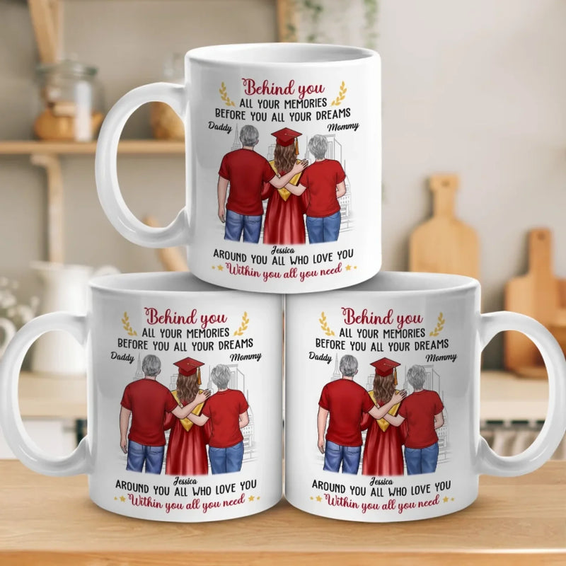 So Proud, So Blessed - Family Personalized Custom Mug - Graduation Gift For Daughter