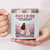 Happiness Is A Dog’s Smile - Dog Personalized Custom 14oz Stainless Steel Tumbler With Handle - Gift For Pet Owners, Pet Lovers