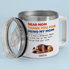 Dogs Make Life Whole - Dog Personalized Custom 14oz Stainless Steel Tumbler With Handle - Gift For Pet Owners, Pet Lovers