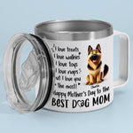 Custom Name Dog Mom Mother's Day Gifts - Personalized 14 Oz Tumbler With Handle