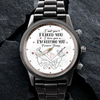 One Love, One Timepiece - Couple Personalized Custom Unisex Watch - Gift For Gift For Husband Wife, Anniversary