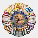 Custom Pet Photo Memorial Decor - Personalized Wind Spinner