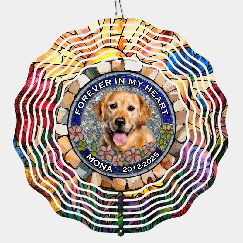 Custom Pet Photo Memorial Decor - Personalized Wind Spinner