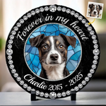 Custom Pet Photo Memorial Dog Gifts - Personalized Stone With Stand