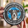 Custom Photo Cherished Forever, Loved Always - Memorial Personalized Custom Round Shaped Stone With Stand - Sympathy Gift For Pet Owners, Pet Lovers